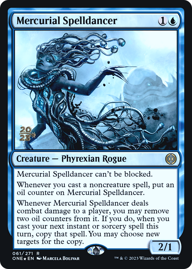 Mercurial Spelldancer (PRE-61S) [Phyrexia: All Will Be One Promos] Foil