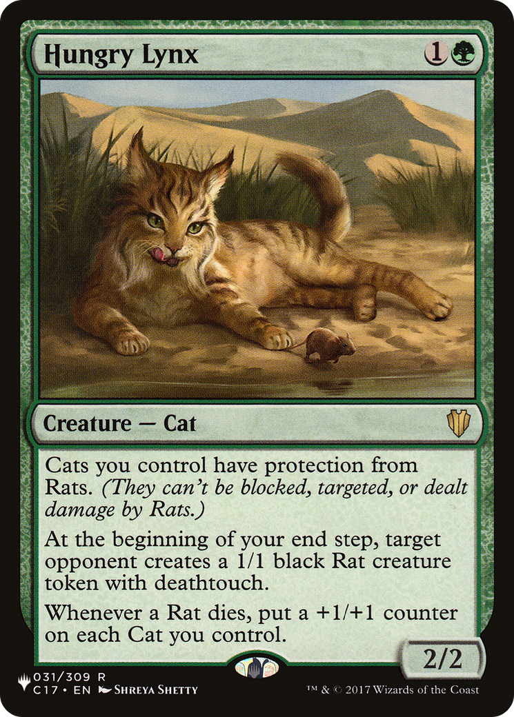 Hungry Lynx (LIST-C17-31) [The List] Foil