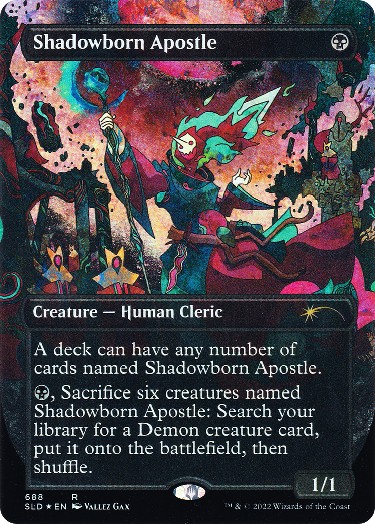 Shadowborn Apostle (SLD-688) [Secret Lair Drop] (Borderless) Foil