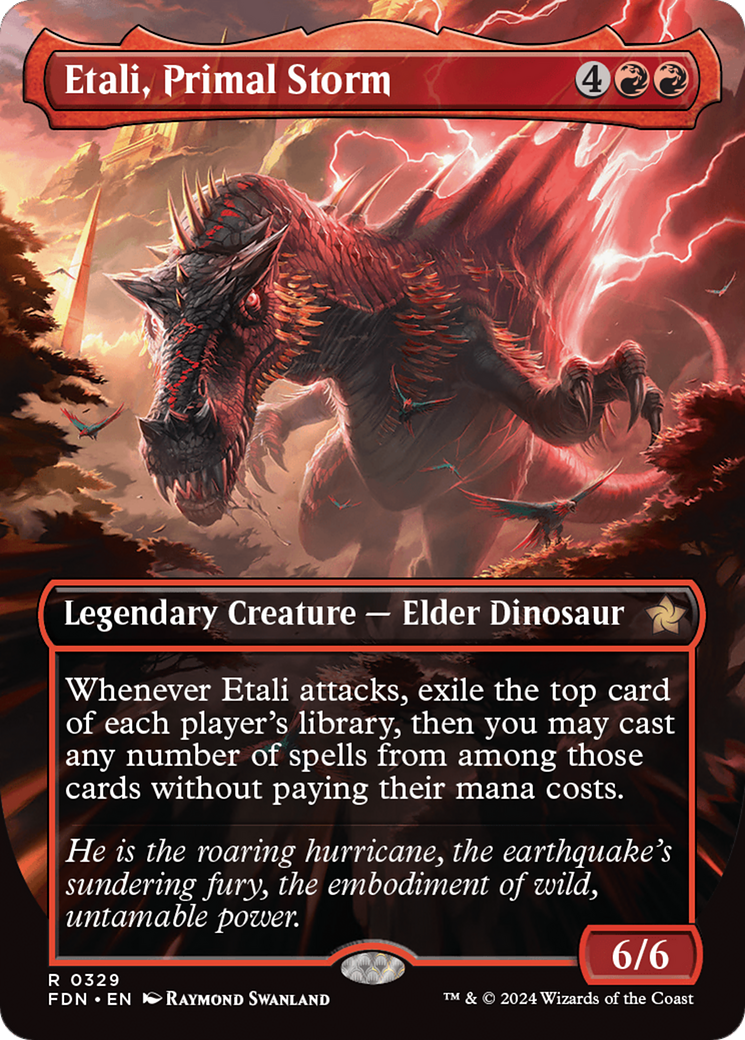 Etali, Primal Storm (FDN-329) [Foundations] (Borderless) Foil