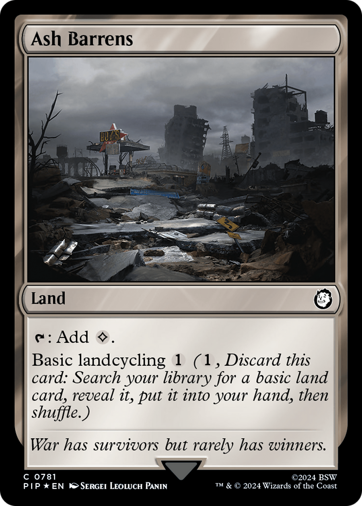 Ash Barrens (PIP-781) [Fallout] Foil