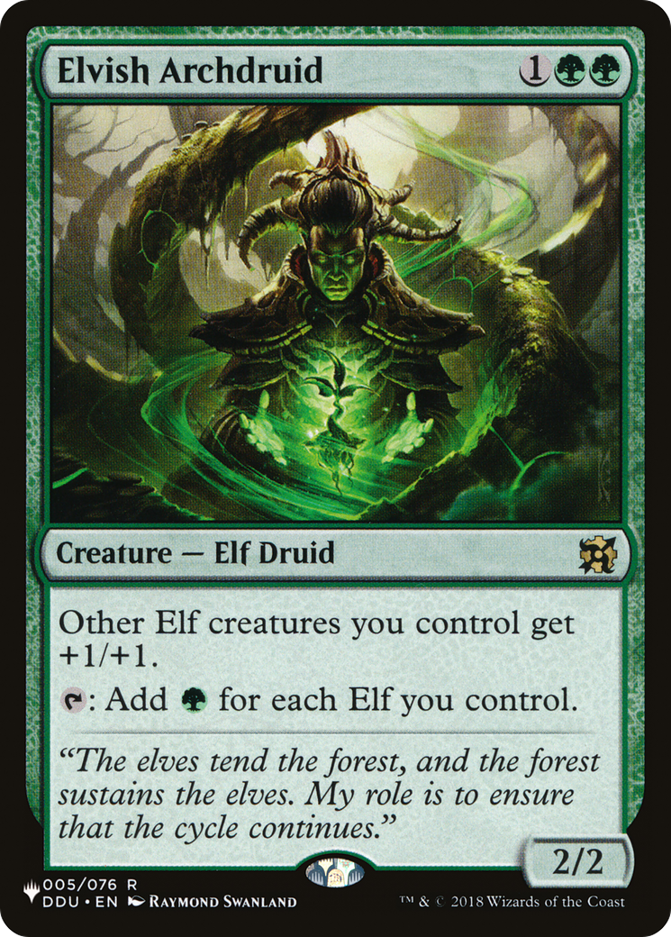 Elvish Archdruid (LIST-DDU-5) [The List]