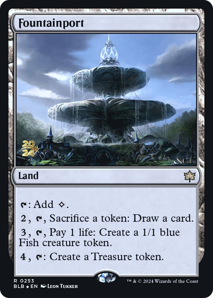 Fountainport (PRE-253S) [Bloomburrow Promos] Foil