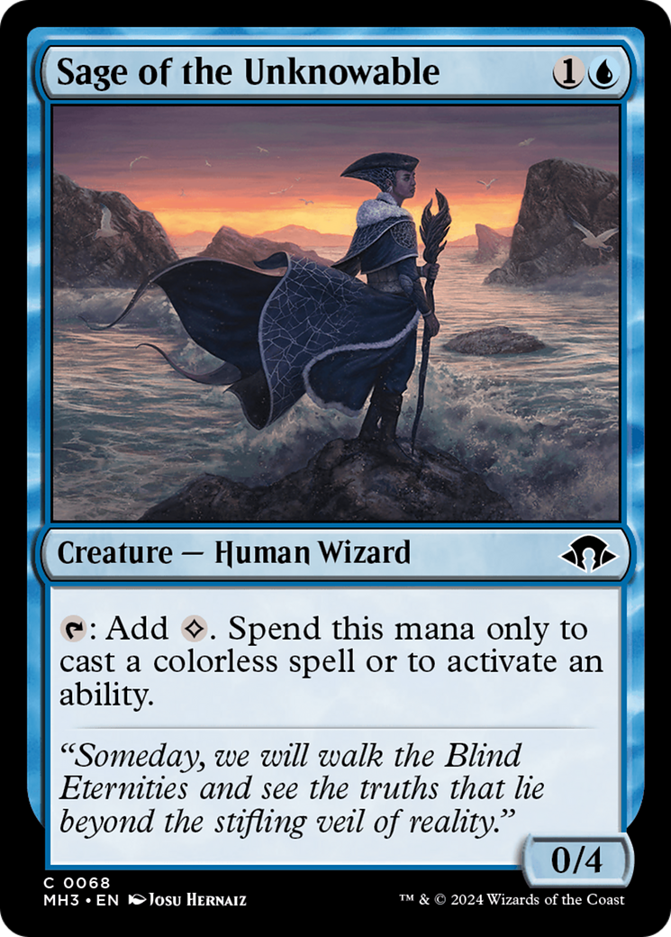 Sage of the Unknowable (MH3-068) [Modern Horizons 3] Foil