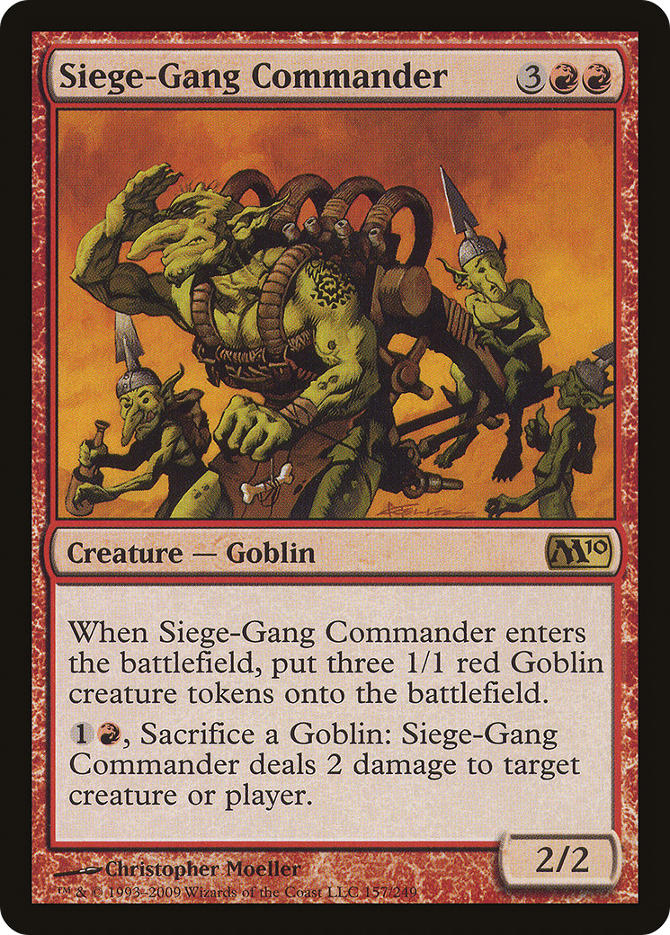 Siege-Gang Commander (M10-157) [Magic 2010]