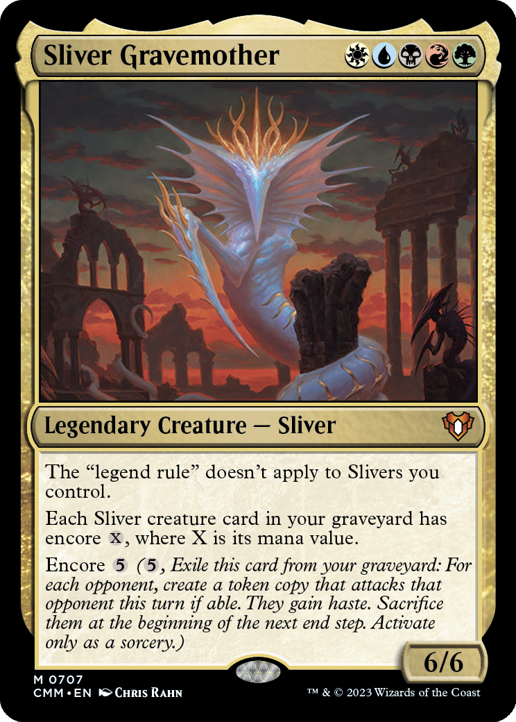 Sliver Gravemother (CMM-707) [Commander Masters] Foil