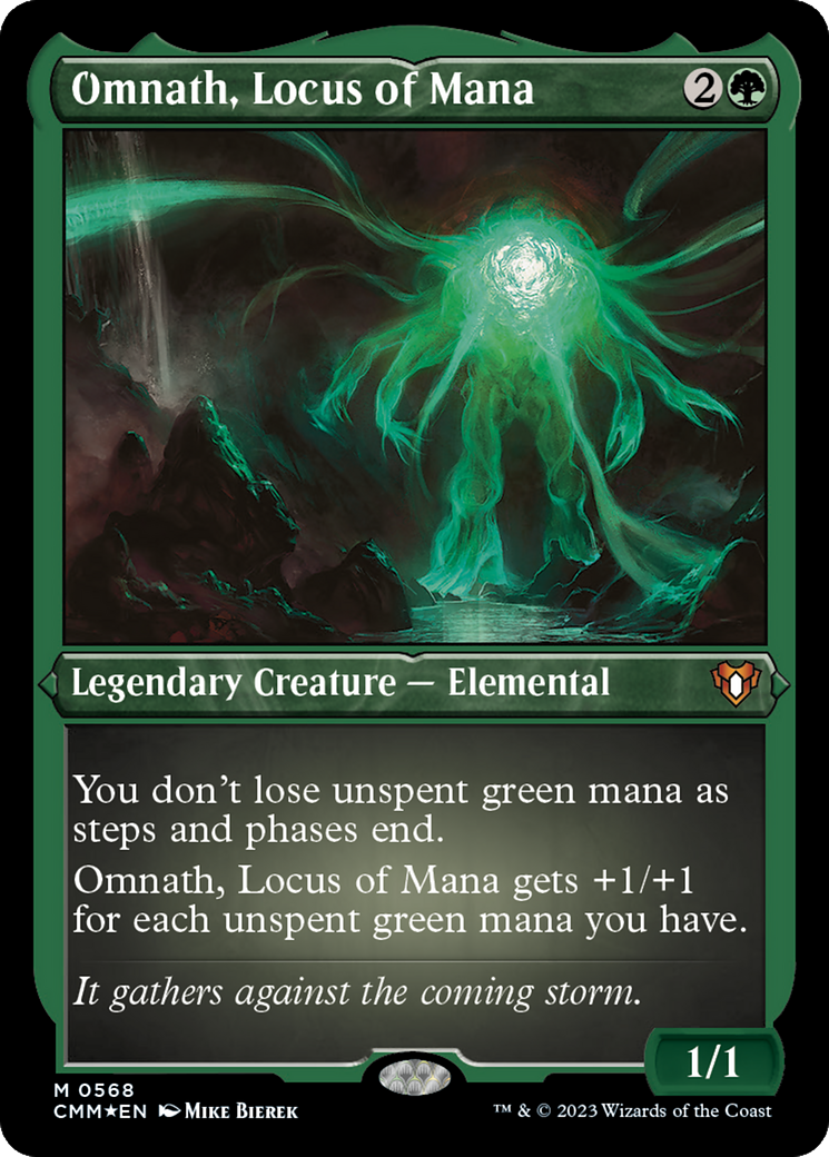 Omnath, Locus of Mana (CMM-568) [Commander Masters] Etched Foil