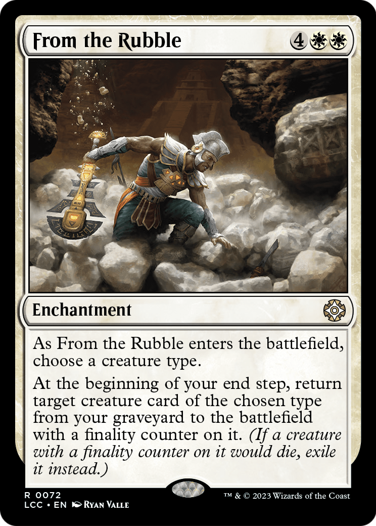 From the Rubble (LCC-072) [The Lost Caverns of Ixalan Commander]