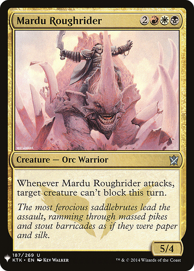 Mardu Roughrider (LIST-KTK-187) [The List]