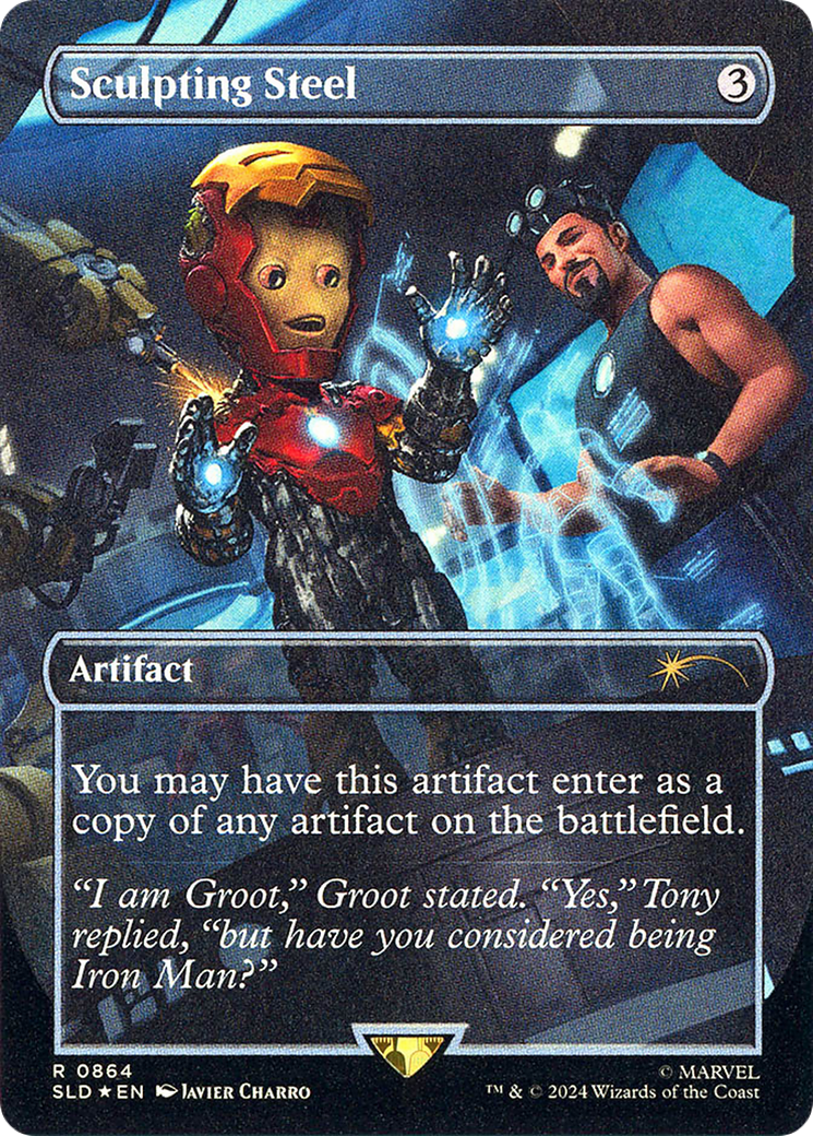 Sculpting Steel (SLD-864) [Secret Lair Drop] (Borderless) Foil