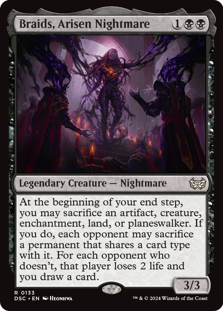 Braids, Arisen Nightmare (DSC-133) [Duskmourn: House of Horror Commander]