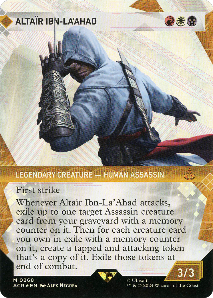 Altaïr Ibn-La'Ahad (ACR-268) [Assassin's Creed]: (Showcase) (Borderless) Foil