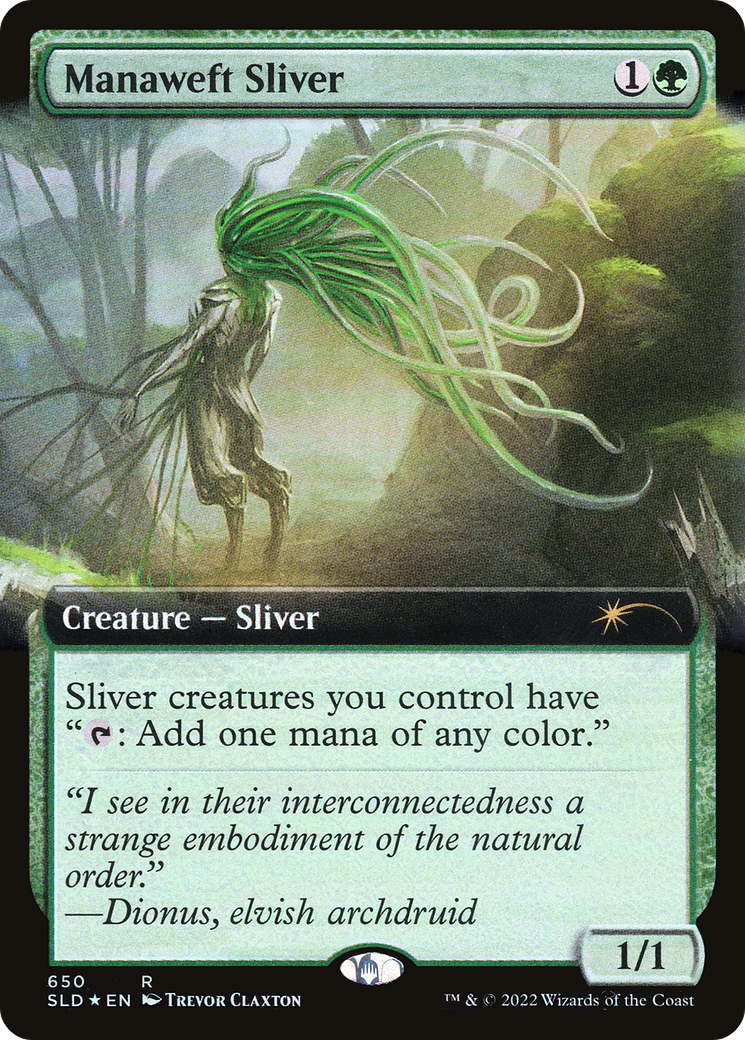 Manaweft Sliver (SLD-650) [Secret Lair Drop]: (Extended Art) Foil