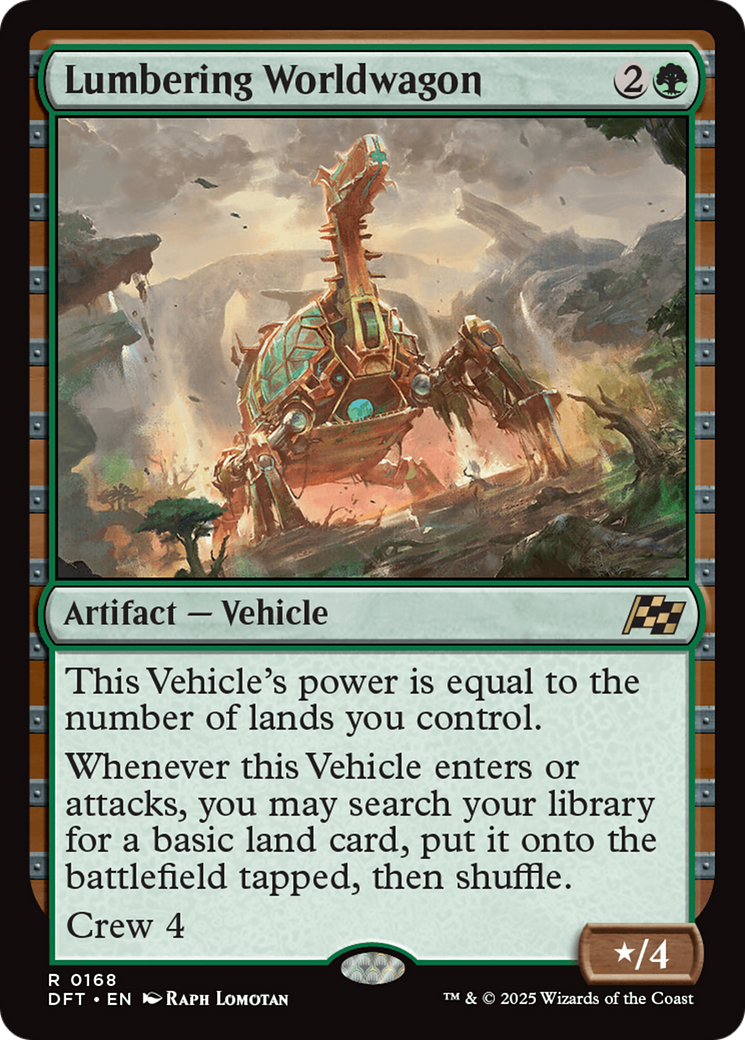 Lumbering Worldwagon (DFT-168) [Aetherdrift] Foil