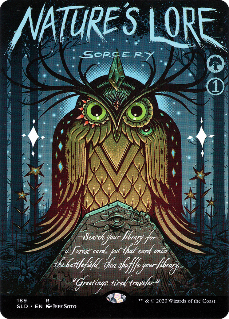 Nature's Lore (SLD-189) (Borderless) [Secret Lair Drop]