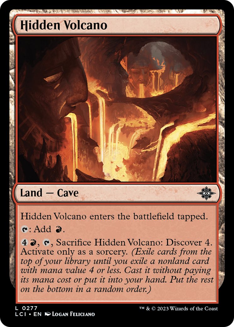Hidden Volcano (LCI-277) [The Lost Caverns of Ixalan] Foil