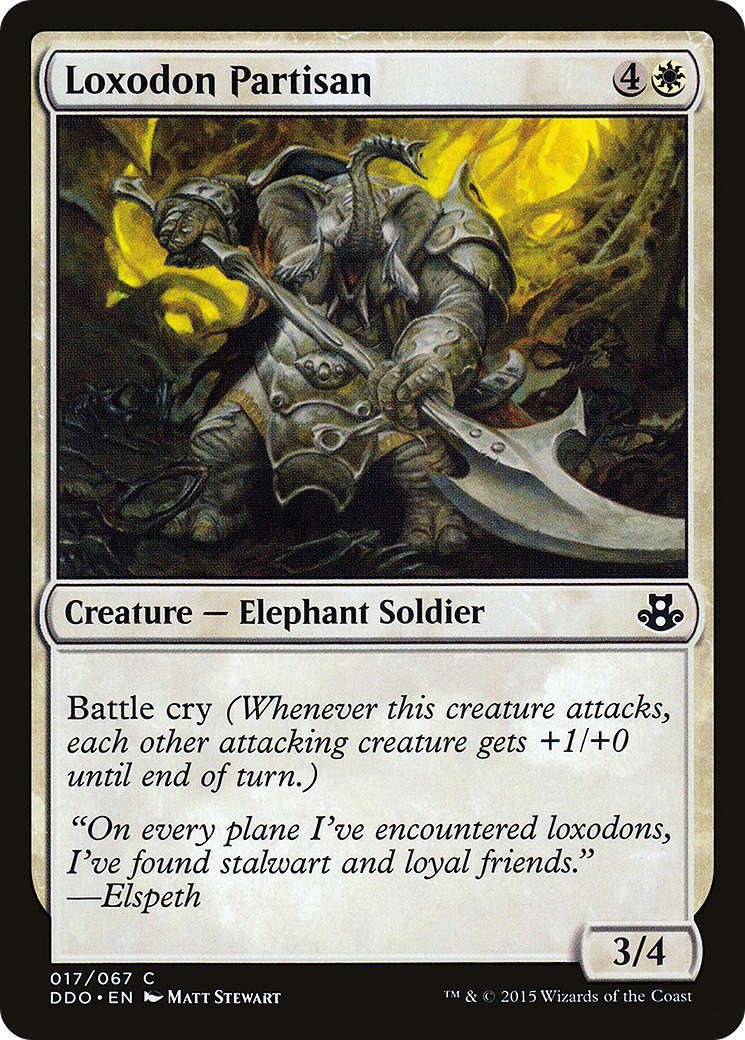 Loxodon Partisan (DDO-017) [Duel Decks: Elspeth vs. Kiora]