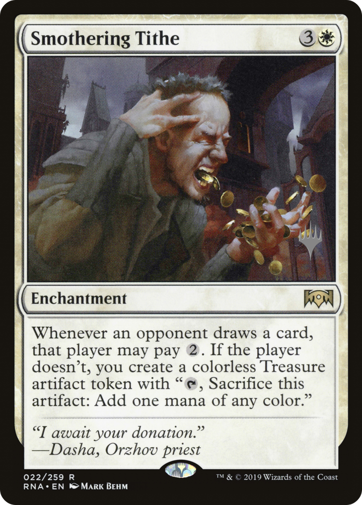 Smothering Tithe (PPELD-22P) [Promo Pack: Ravnica Allegiance Promos]