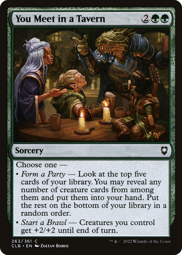 You Meet in a Tavern (CLB-263) [Commander Legends: Battle for Baldur's Gate]
