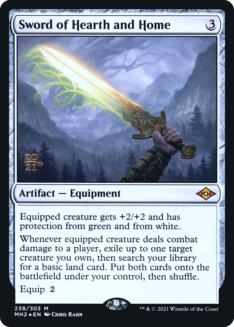 Sword of Hearth and Home (PRE-238S) [Modern Horizons 2 Promos] Foil