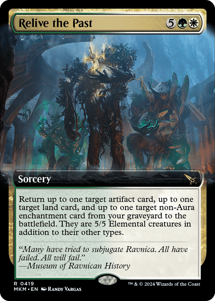 Relive the Past (MKM-419) [Murders at Karlov Manor]: (Extended Art) Foil