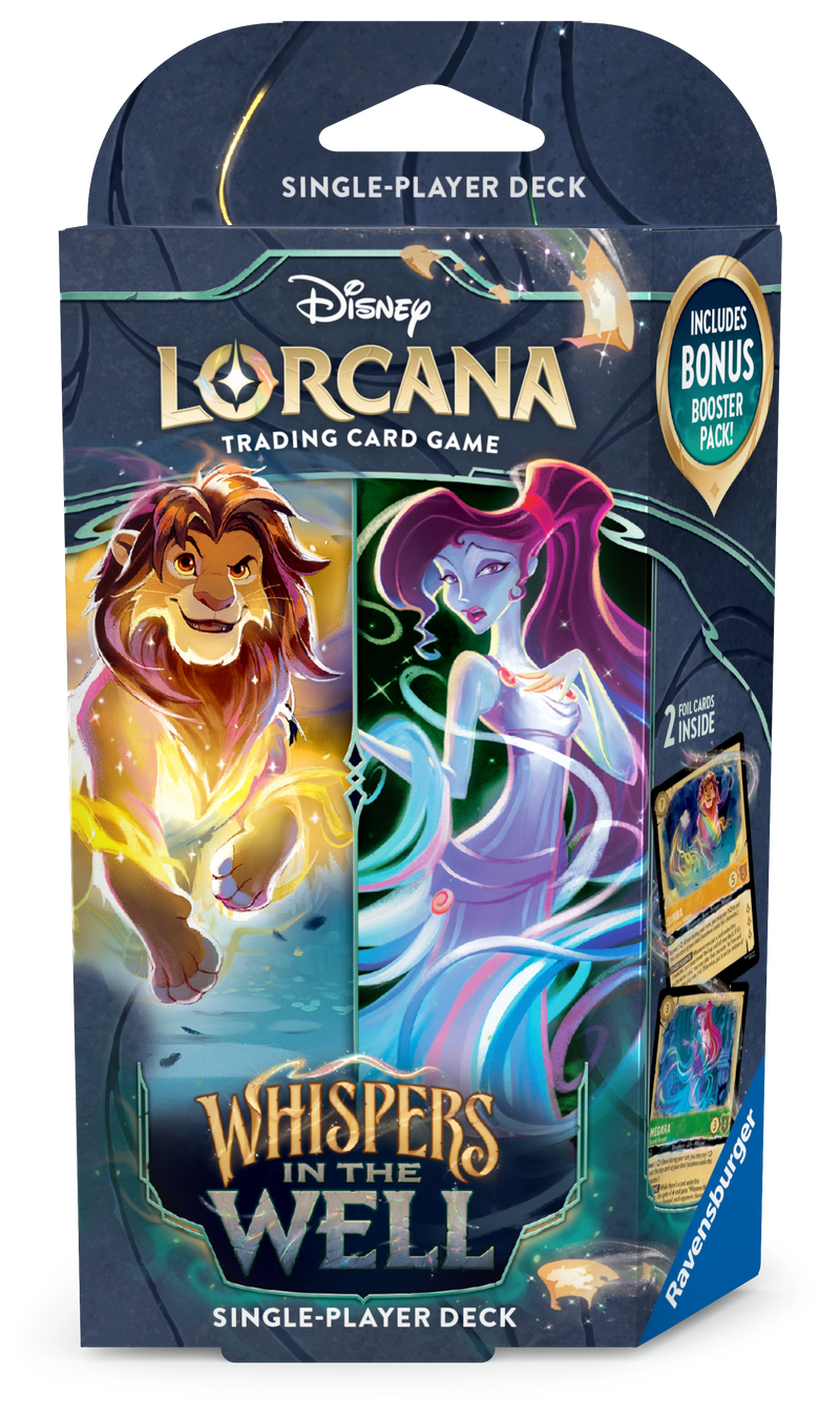 Disney Lorcana: Whispers in the Well Starter Deck Amber & Emerald