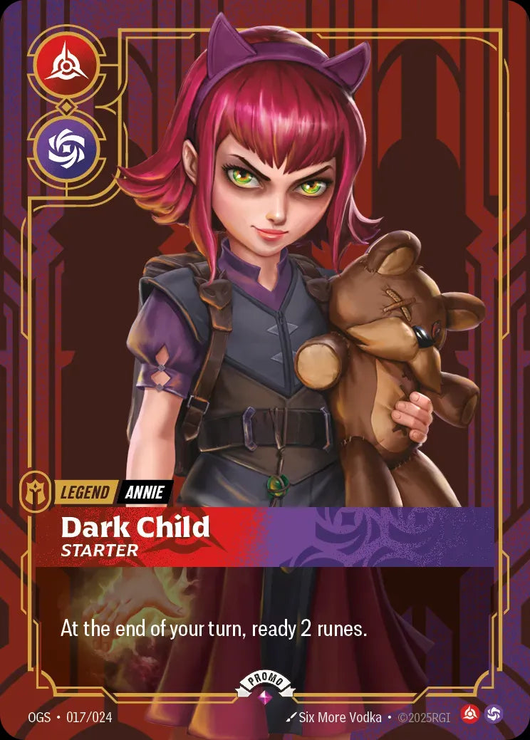 Annie - Dark Child (017/024) - Riftbound Organized Play Promotional Cards Foil
