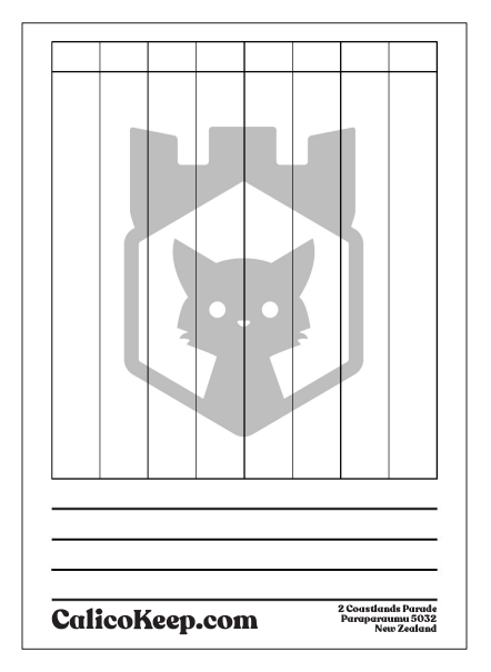 Calico Keep Score Pad