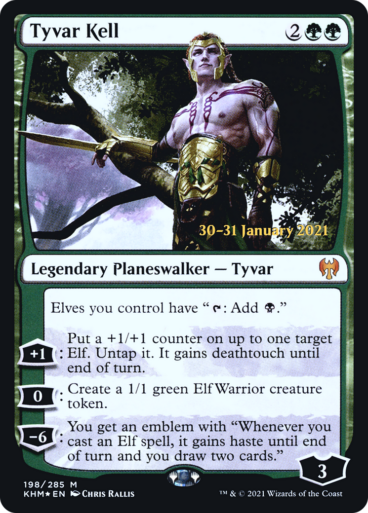 Tyvar Kell (PRE-198S) [Kaldheim Promos] Foil