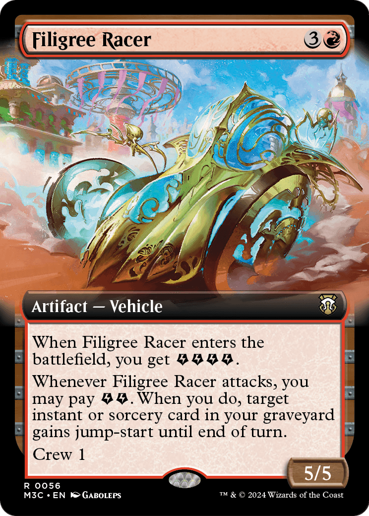 Filigree Racer (Extended Art) (M3C-056) [Modern Horizons 3 Commander]