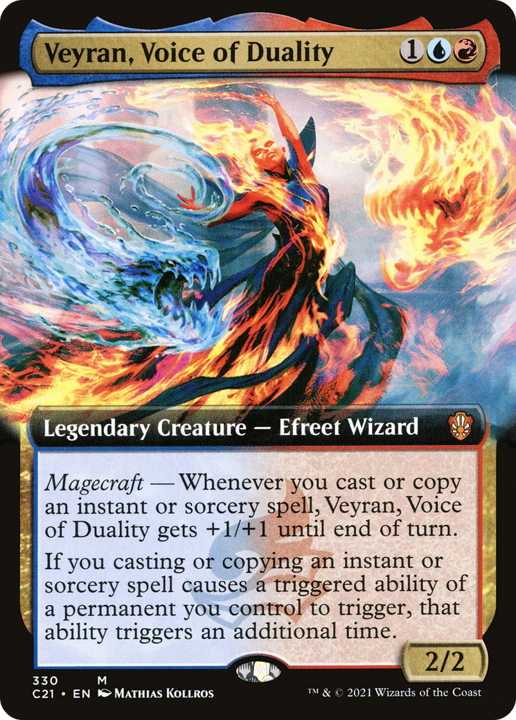 Veyran, Voice of Duality (Extended Art) (C21-330) [Commander 2021]