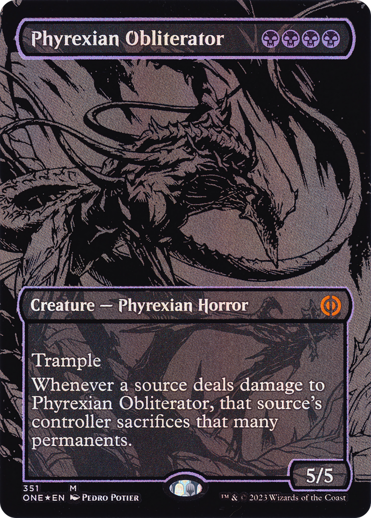 Phyrexian Obliterator (ONE-351) [Phyrexia: All Will Be One] (Borderless) Foil