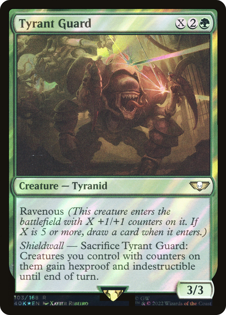 Tyrant Guard (Surge Foil) (40K-103) [Warhammer 40,000 Commander] Foil