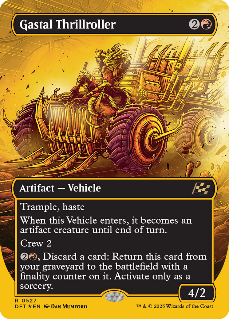 Gastal Thrillroller (DFT-527) [Aetherdrift] (Borderless) Foil