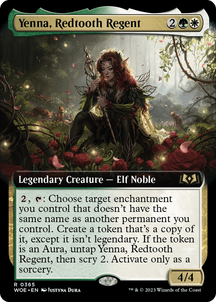 Yenna, Redtooth Regent (WOE-365) [Wilds of Eldraine]: (Extended Art)