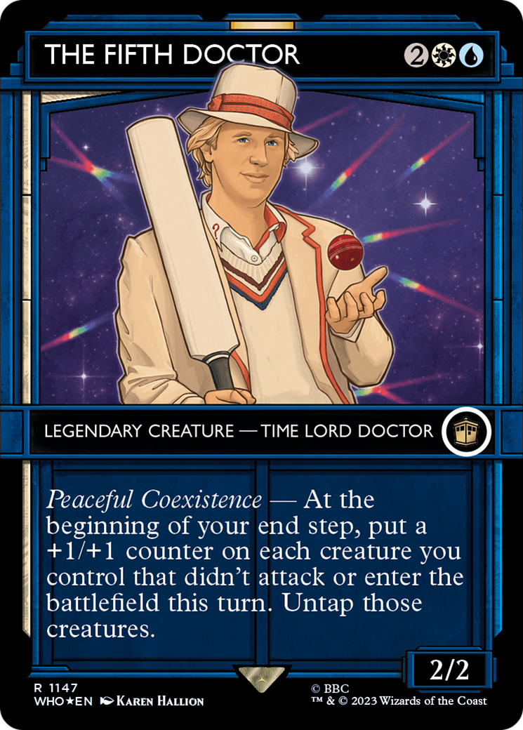 The Fifth Doctor (WHO-1147) [Doctor Who]: (Showcase) (Borderless) Foil