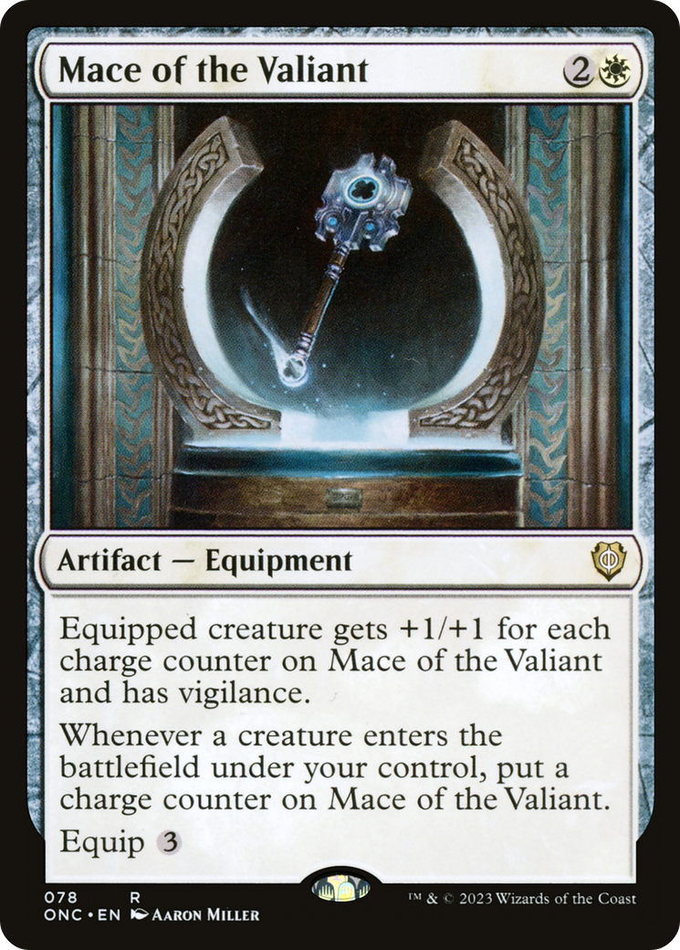 Mace of the Valiant (ONC-078) [Phyrexia: All Will Be One Commander]