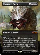 Massacre Wurm (Alternate Art) (M21-316) (Borderless) [Core Set 2021] Foil