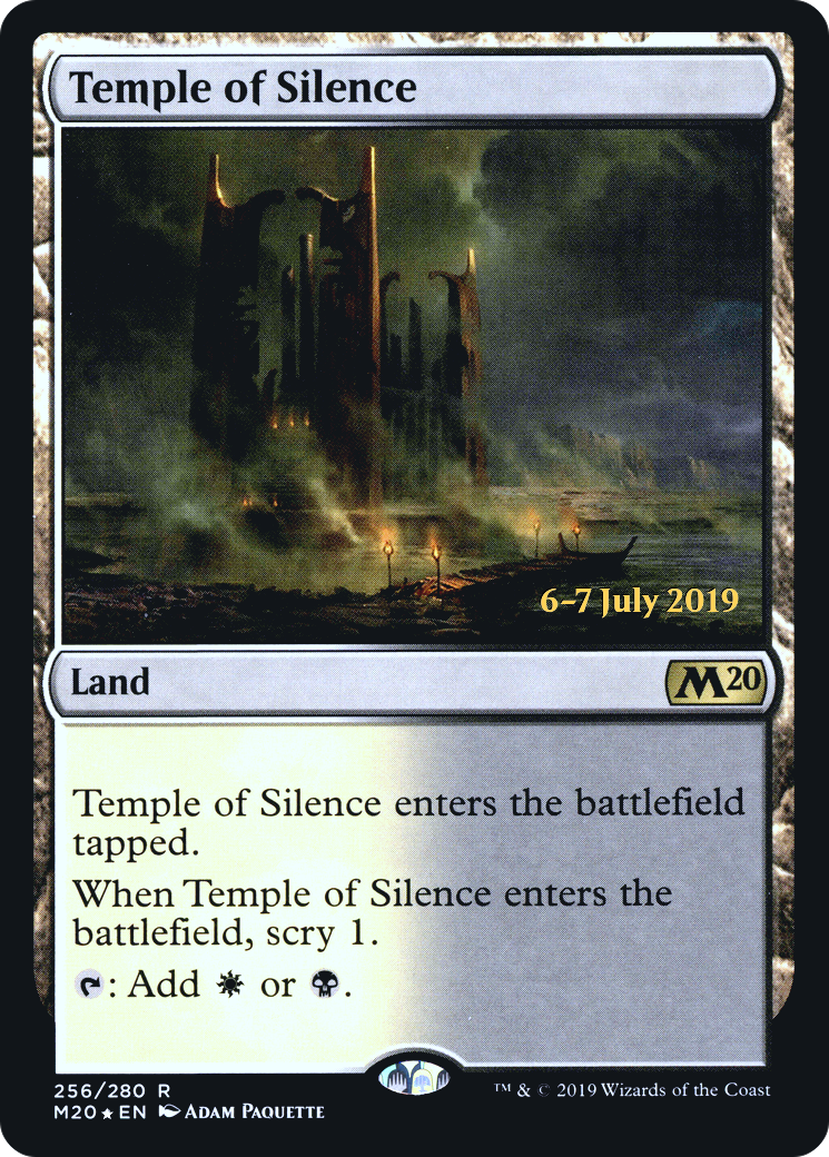 Temple of Silence (PRE-256S) [Core Set 2020 Promos] Foil
