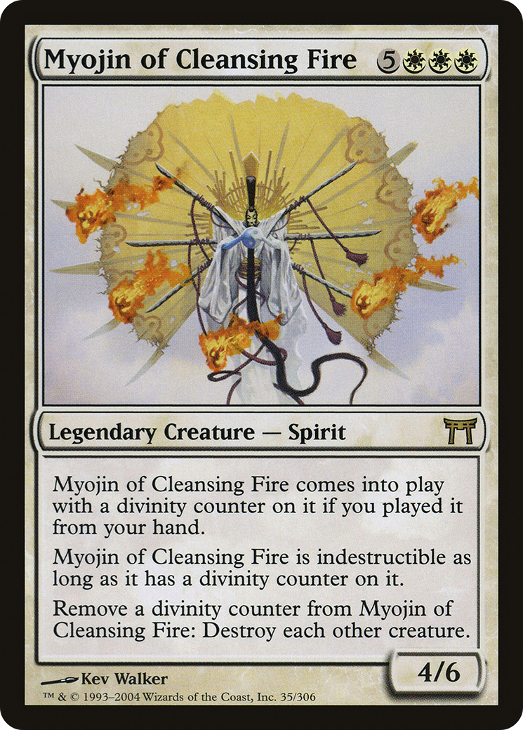 Myojin of Cleansing Fire (CHK-035) [Champions of Kamigawa] Foil