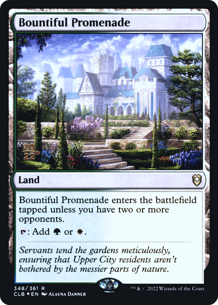 Bountiful Promenade (PRE-348) [Battle for Baldur's Gate Promos] Foil
