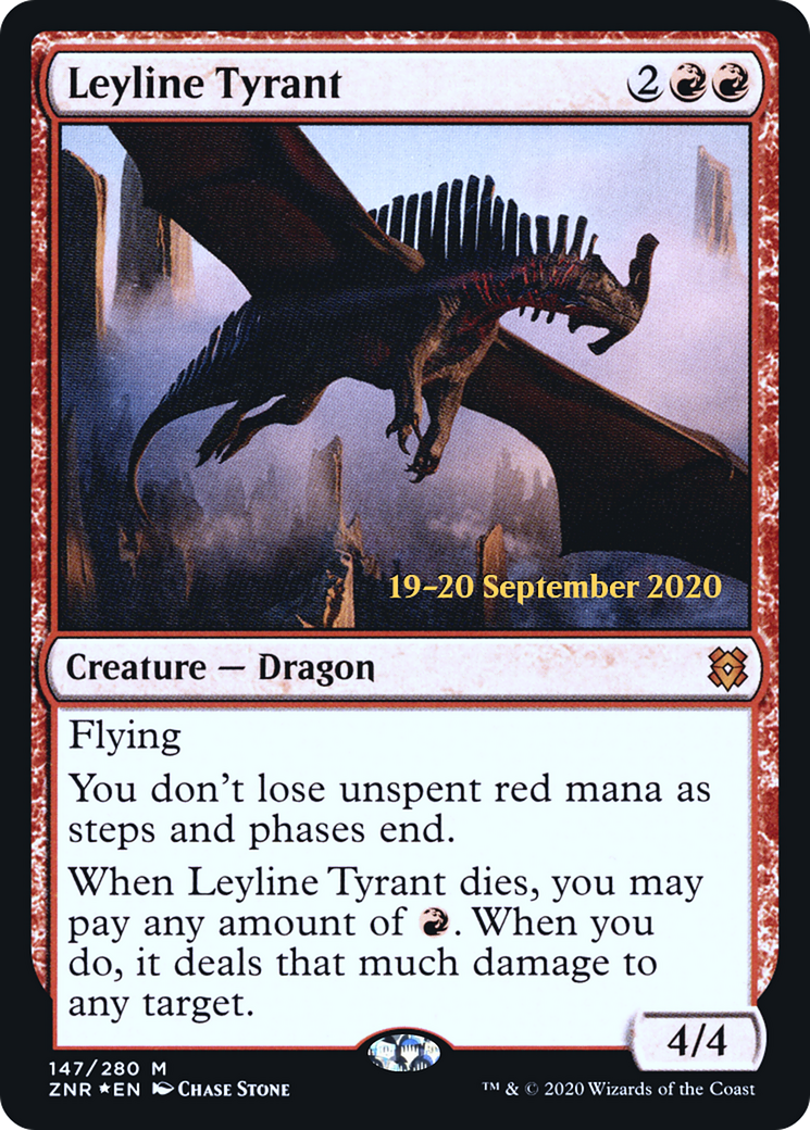 Leyline Tyrant (PRE-147S) [Zendikar Rising Promos] Foil