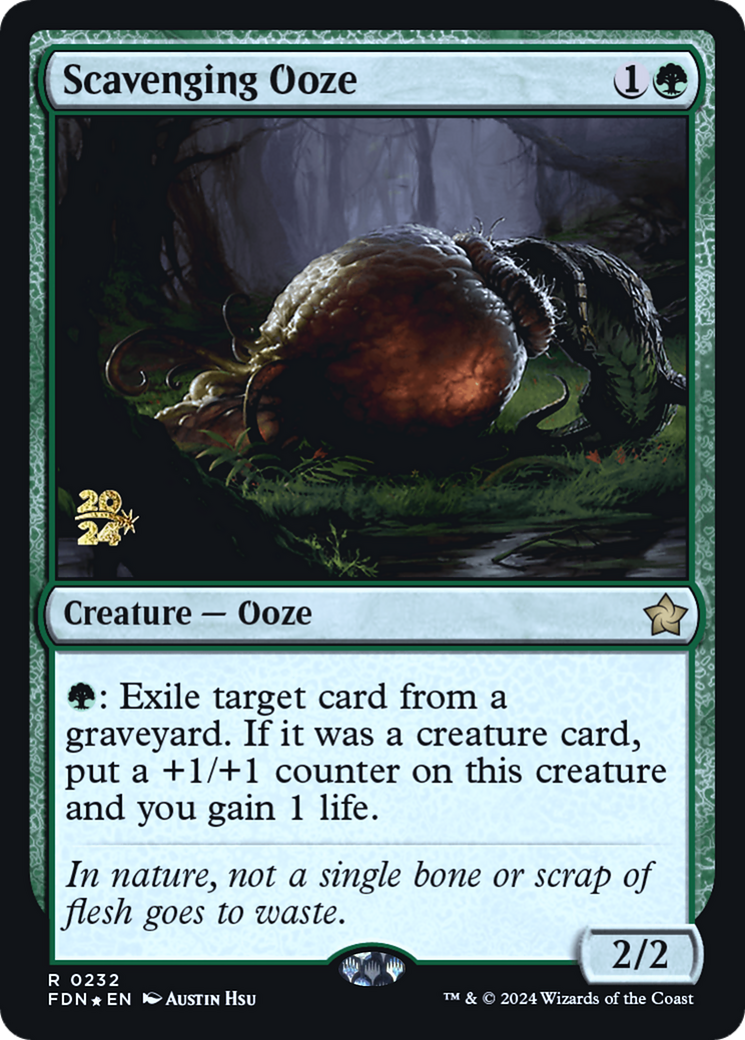 Scavenging Ooze (PRE-232S) [Foundations Promos] Foil