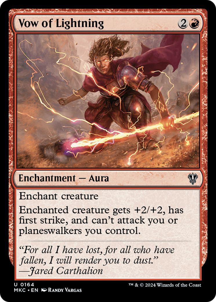 Vow of Lightning (MKC-164) [Murders at Karlov Manor Commander]