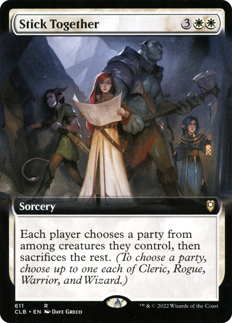Stick Together (Extended Art) (CLB-611) [Commander Legends: Battle for Baldur's Gate]
