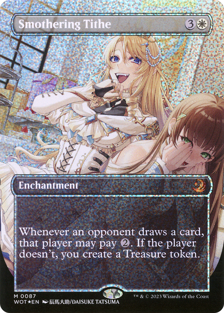 Smothering Tithe (WOT-087) [Wilds of Eldraine: Enchanting Tales] (Borderless) Foil