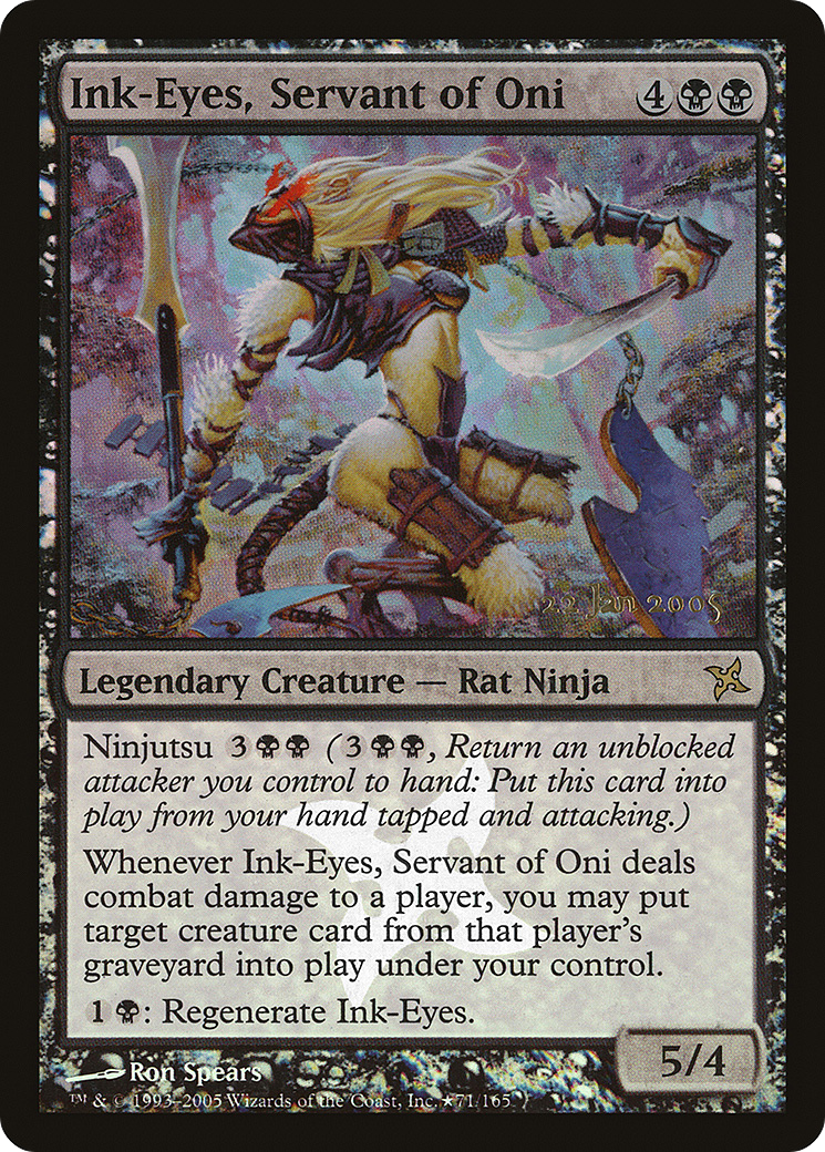 Ink-Eyes, Servant of Oni (PRE-71★) [Betrayers of Kamigawa Promos] Foil