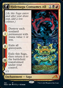 Hidetsugu Consumes All // Vessel of the All-Consuming (NEO-361) [Kamigawa: Neon Dynasty]: (Showcase, fandfc) Foil