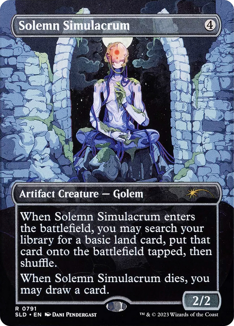 Solemn Simulacrum (SLD-791) [Secret Lair Drop] (Borderless)