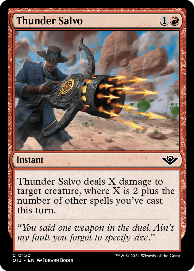 Thunder Salvo (OTJ-150) [Outlaws of Thunder Junction] Foil